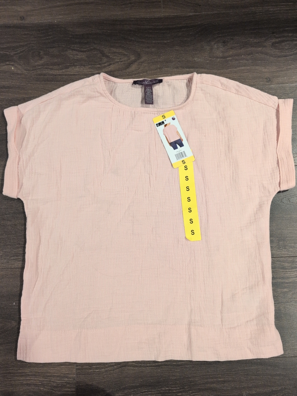 Gloria Vanderbilt Light Pink Short Sleeve Tee